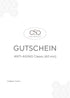 Geschenkgutschein Behandlung - ANTI-AGING Classic (60 min) CREYAN